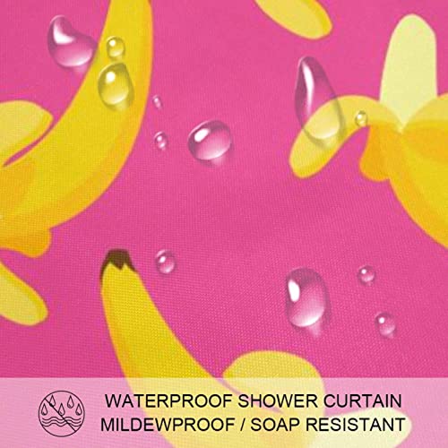 Rideau de douche imperméable banane 183x183cm anti-éclaboussures sol sec - 4