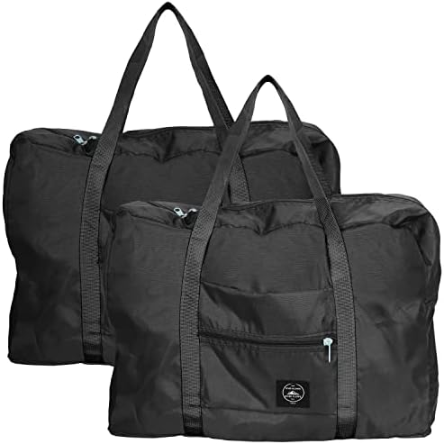 marksome lightweight collapsible portable travel bag for men ,women,travel,cloth,shopping (BLACK 2pack) 1 marksome lightweight collapsible portable travel bag for men ,women,travel,cloth,shopping (BLACK 2pack)