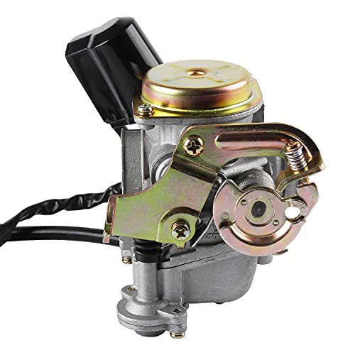 YAOBLUESEA 18mm Roller Vergaser + Ansaugstuten für Rex RS 400/RS 450/RS 460/GY6 50cc/GY6 60cc Inkl. E-Choke
