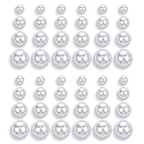 24 pares de pendientes de perlas para mujer, Sin piedra preciosa