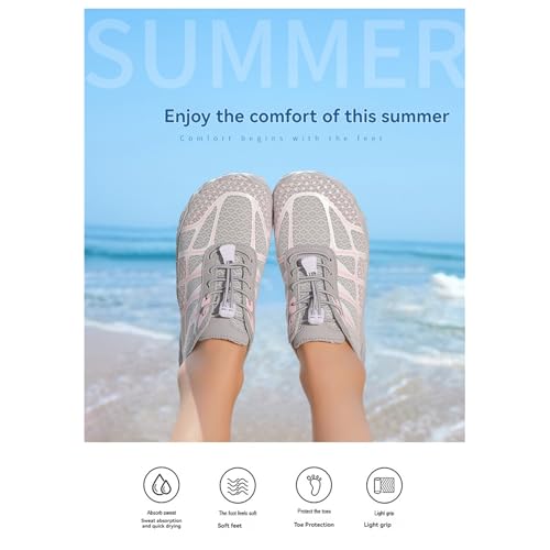 Grounded Footwear for Women Men Hiking Barefoot Shoes Non-Slip Sneakers Water Resistant Casual Lightweight Comfortable Gym Athletic Shoe Outdoor Swimming Beach Watershoes Soft Running&Walking Sneaker3