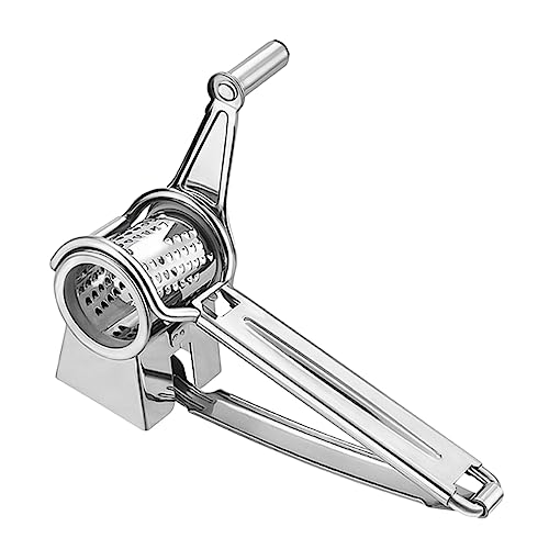Rallador giratorio de acero inoxidable con manivela miniatura 1