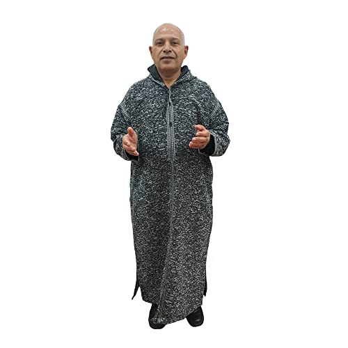 Chilaba djellaba hombre algodón gordo ropa egipcia túnica Horus para no pasar frío