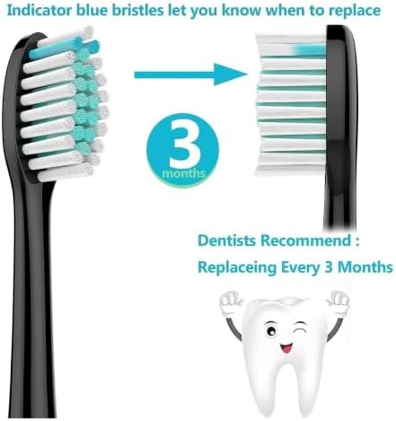 4PCS Toothbrush Heads, Compatible with Philips Sonicare - 1