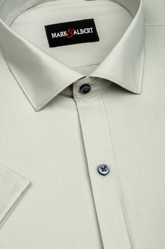 Image of MARK & ALBERT Men's Half Sleeves Regular Shirt