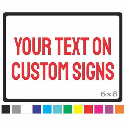 Custom Metal Sign for Outdoor and Indoor made from weatherproof non rusting aluminum. Full Color