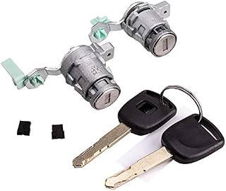Door Lock Cylinder with Barcode Front Set Fits Honda 98-02 Accord, 01-05 Civic