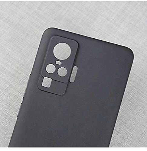 Image of Mobile Back Cover Case for Vivo X50 Pro (Silicone Case|CameraProtection|Black SC1510)