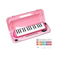 Amazon | RiZKiZ 鍵盤ハーモニカ 32鍵盤 【ピンク】 授業で使える 卓奏