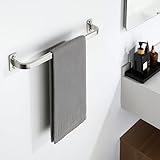 Photo Gallery mooche portasciugamani spazzolato da parete, 40 cm, in acciaio inox sus305, barra singola per asciugamani per bagno e cucina Photo Gallery mooche portasciugamani spazzolato da parete, 40 cm, in acciaio inox sus305, barra singola per asciugamani per bagno e cucina