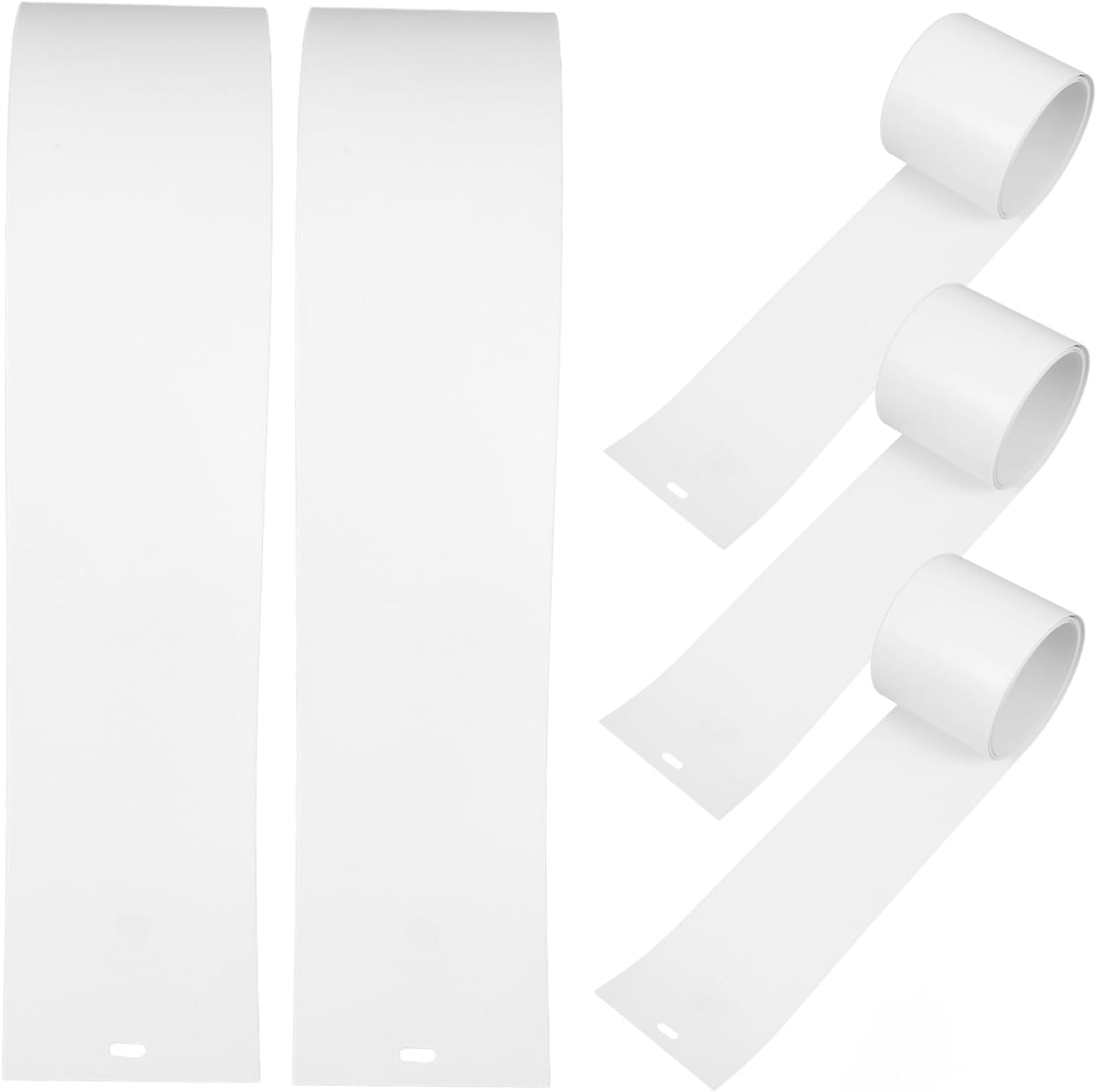 5pcs PVC Vertical Blind Replacement White for Sliding Door Window Easy Install