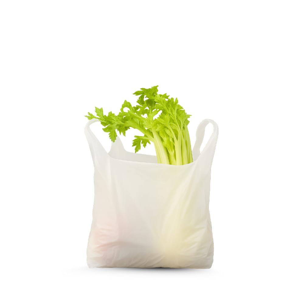 Buste Shopper Biodegradabili 35x65cm - 4kg Sacchetti Verdi Per Spesa E Organico