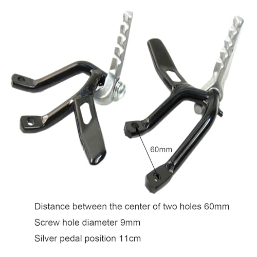 Repose-pieds arrière résistant pour passager instable : solution universelle pliable - 3