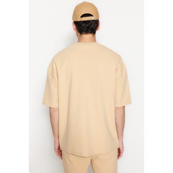 Image of RodZen Oversized Baggy Fit Half Sleeves Round Neck Solid Cotton Blend Combo T-Shirt for Men (Pack of 3)