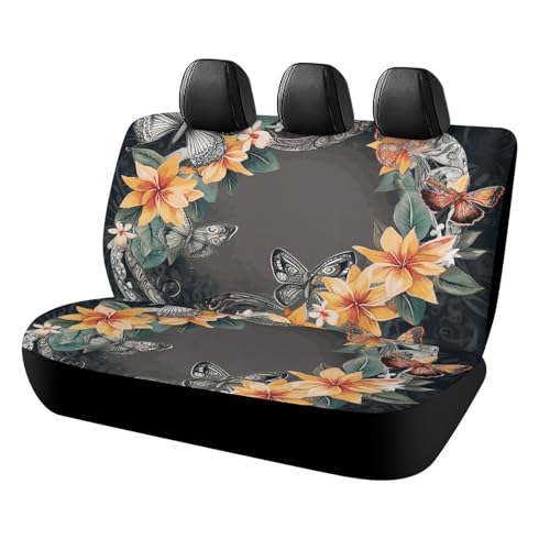 Housse de siège pour chien voiture motif papillons anti-glisse