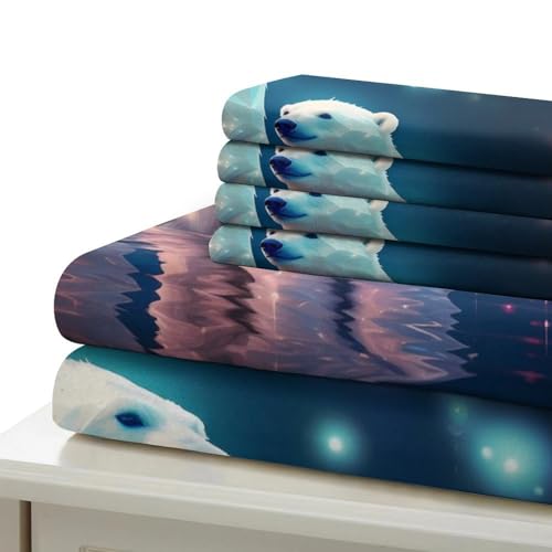 Parure de lit imprimé 3D patchwork en microfibre douce - 7