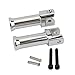 Produktbild INLIMA Beifahrer-Fußrasten-Halterungs-Kit, passend for Harley Softail Street Bob Fatboy FatBob Deluxe Breakout Low Rider 107 114 2018-2022 (Color : Chrome)