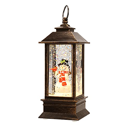 Christma Lantern, Decorative Singing Christmas Snow Globe Musical Lighted Christmas Color Changing Light for Home Decoration,Waterproof Flashing Fairy Lights for Christmas Tree Garden Bedroom Parties