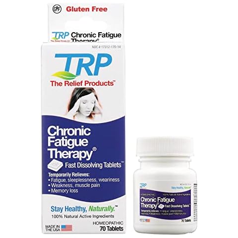 The Relief Products Chronic Fatigue Therapy Fast Dissolving Tablets for Fatigue, Weakness, Tiredness, CFS 70 Ct, 70 Count Cover