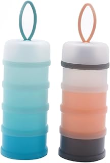 Hohopeti 2 Pçs Caixa De Leite Em Pó Recipiente Em Pó Crianças Dispensador De Leite Em Pó Recipiente De Leite Em Pó Dispensador De Leite Em Pó Ao Ar Livre Dispensador De Leite Em Pó