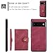 HXY Case for Google Pixel 7 2022, Detachable Magnetic Wallet Credit Card Cash Slot Case Cover Support Wireless Charging Functional Kickstand Compatible with Google Pixel 7 2022 (Red)