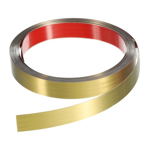 Moldura de acero inoxidable autoadhesiva pared base vinilo oro 2
