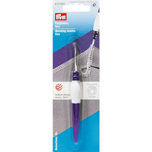 Prym fein Ergonomics Fangnadel Stahl pflaumenblau One Size