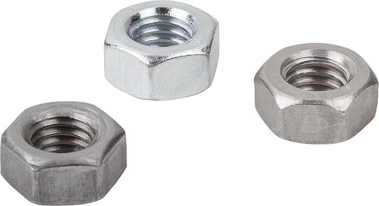 Tuerca M20 DIN 934 cincada de alta resistencia clase 8.8 en pack 2