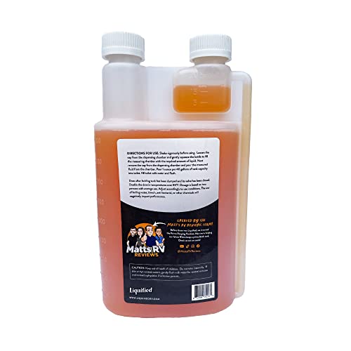 Liquified Rv Toilet Treatment - Black Holding Tank Digester - Odor Eliminator - Orange Scent - Matts Rv Reviews - 32 Treatments (32Oz) #TOP1