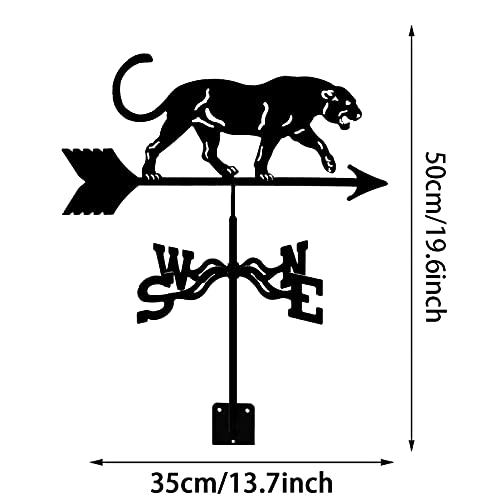 Girouette en acier inoxydable avec indicateur de direction du vent rétro