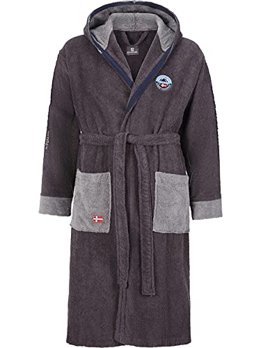 Jan Vanderstorm Homme Peignoir De Bain Aapo Gris 3Xl (Xxxl) - 64 / 66 Cover