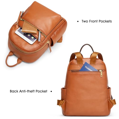 Kattee Genuine Leather Backpack for Women