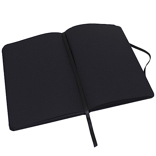 Caderneta Sketchbook Páginas Pretas Pontilhadas 14,5x21 cm | Zuba Casa Criativa