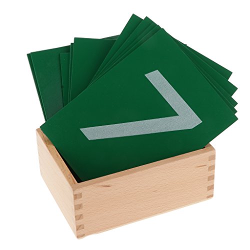 PETSOLA Montessori Matemáticas Papel De Lija Número Caja De Madera 0-9 Niños Educación Temprana
