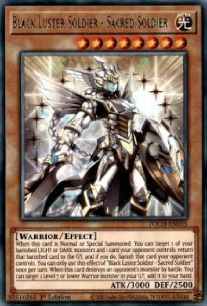 Amazon | 遊戯王 TOCH-EN035 聖戦士カオス・ソルジャー Black Luster