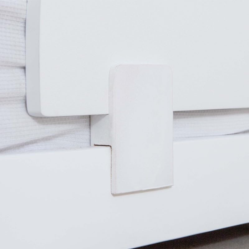 MUEMUE Barrera Cama aglomerado Blanco 45x87x2cm