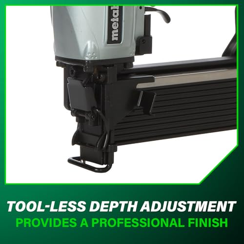 Metabo HPT Wide Crown Stapler, Pro-Preferred Pneumatic Power Nailers, Lathing Tool for Sheathing & Insulation, Quick Response, 16 Gauge, Up to 150 1" Wide Crown Staples, Length 1" to 2", N5024A2 thumbnail 6