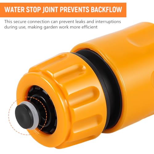 Image of ZIBUYU 5Pcs Water Hose Connectors Set, Universal 1 /2 inch&3 /4 inch Tap Adapter Set | Quick Connect Fittings, Plastic Faucet Connector Kit for Gardening Washing, Easy Installation, Leakproof Hose Accessories