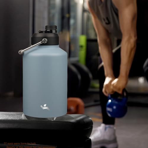 Image of Konokyo 128 oz Insulated Stainless Steel Water Bottle Jug with Handle