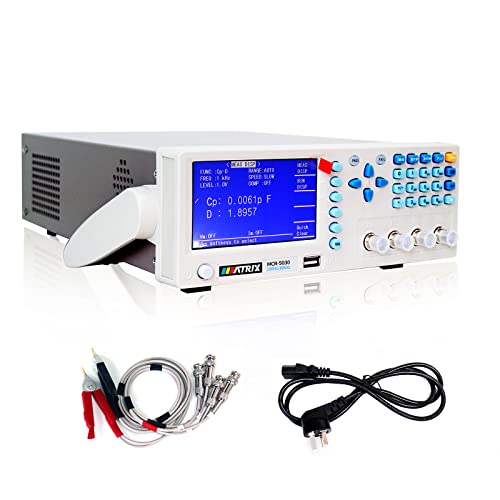 MATRIX MCR-5030 Benchtop LCR Meter Precision Digital Lab Tester for apacitance Ground Insulation Resistance Inductance Accuracy 0.1% Test Measure Inspect Multimeter （100Hz-30kHz）