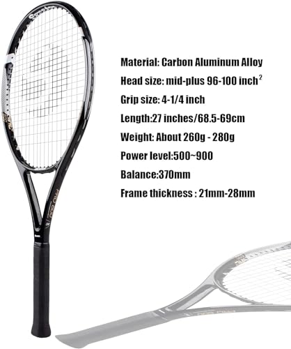 Tennisschläger Senston für Erwachsene – 68,6 cm – 2 Spieler Set mit Zubehör