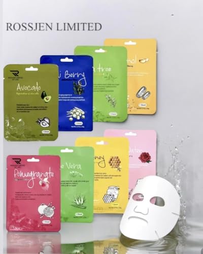 Skincare Face Masks,Organic Face Masks,Collagen Face Masks,Anti-Aging Facial Masks,Skincare Face Masks,Exfoliating Masks,Hydrating Facial Masks,Skincare For All Skin Types.8 Sheets - Image 7