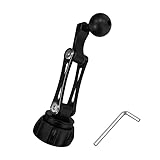 TVETE 17mm ボールジョイント スマホ ボールジョイント 車載 調整可能 スマホホルダー 延長アーム 車 メタル ボールヘッド エクステンダー ダッシュボード 取り付け 調整可能 スタンド 電話スタンド マップマウントホルダー用 360度回転 軽量 耐久性 エアコン吹き出し口用