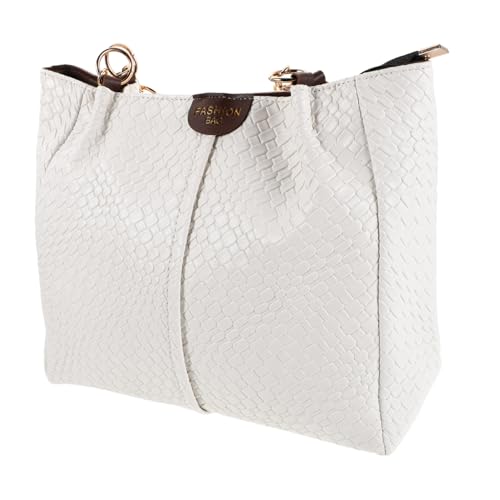 Sac à main tissé blanc cabas bandoulière Uonlytech hobo léger