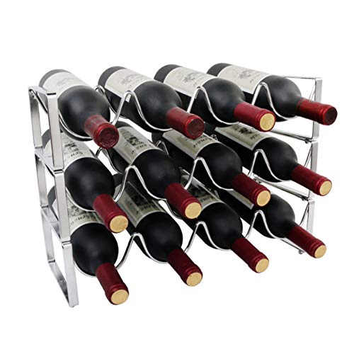 Soporte para Botellas de Vino Acero Inoxidable 12 Botellas