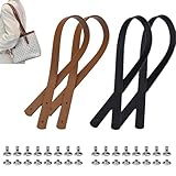 taschenzubehör lederriemen Verschiedene Farben: Elegantes Design in klassischem Schwarz und warmem Braun, passend für verschiedene Tasche-Designs und persönlichen Stil.