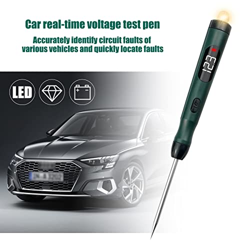 P50 Digital Led Bulb Automotive Circuit Tester, 5-30V Est Light With Switch Alligator Clip Dual Sharp Stainless Probes, Auto Electric Test Pen Tools #TOP1