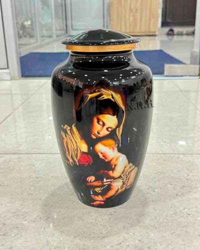 Mary with Baby Jesus Christ Urn - Large Funeral Urns