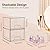 Damomo 4 Pack Stackable Organizer Drawers, 4.4" Tall Clear Bathroom Makeup Organizer and Storage, Acrylic Small Organizers Bins for Vanity, Undersink, Bathroom, Pantry, Kitchen Cabinets