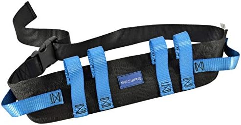 Secure STWB-52 Transfer and Walking Gait Belt with Handles and Quick Release Clip Buckle - Patient Lift Belt Standing Assist Aid for Seniors, Elderly, Caregiver, Nurse, Physical Therapy
